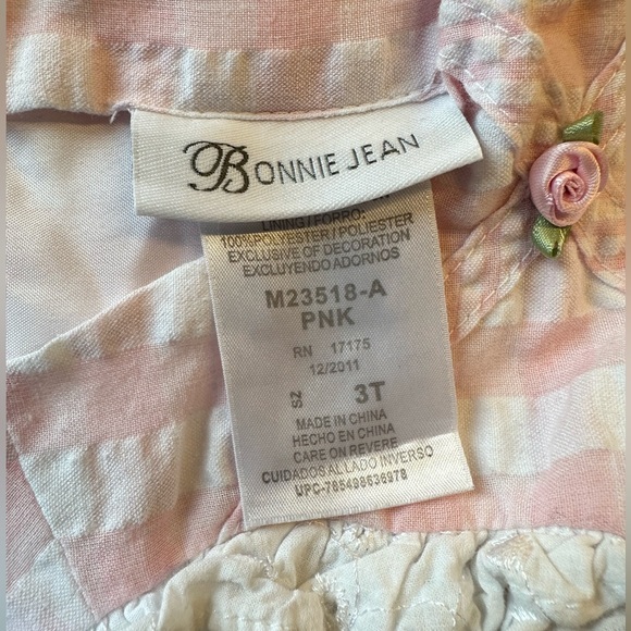 Bonnie Jean Girls Pink Dress. Size 3T. - Picture 6 of 6